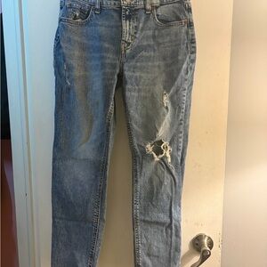 Old Navy Light Blue Distressed Skinny Jeans